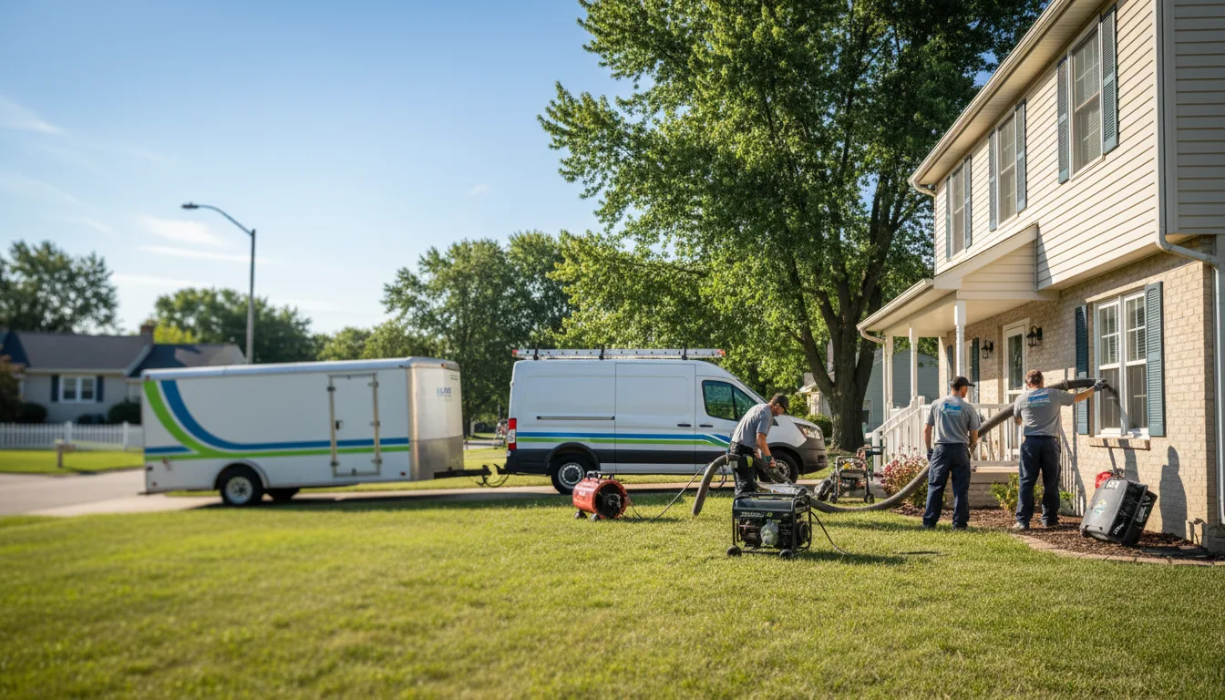 Flooded Basement Restoration And Cleanup With Repair in Fishers, IN near me